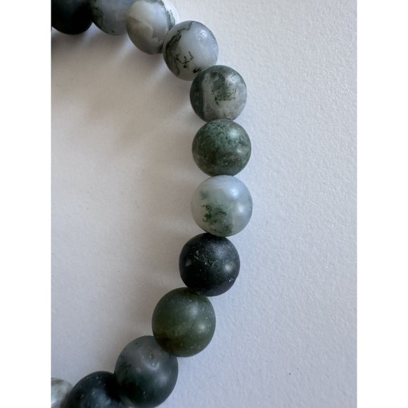 Natural Mixed Moonstone Gemstone Crystal Stretch Bracelet w/ 6mm Beads NEW - Picture 6 of 8